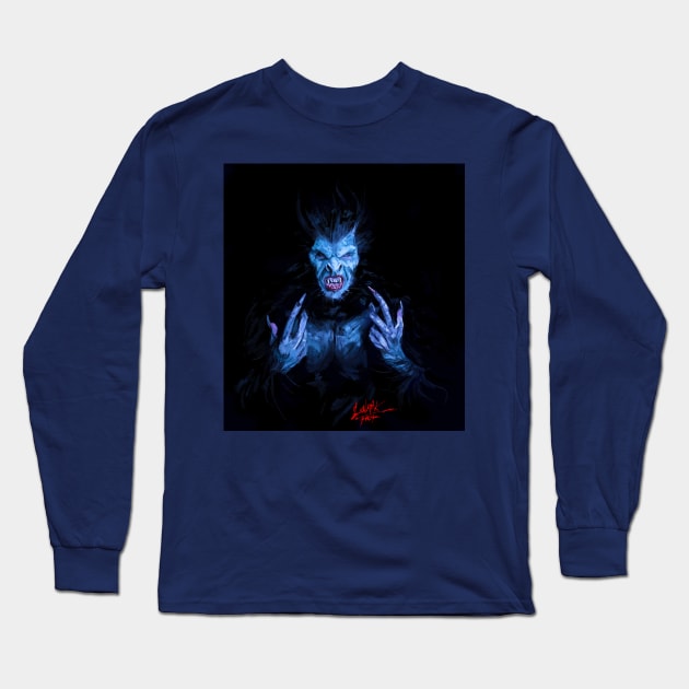 Dracula Werewolf Long Sleeve T-Shirt by Art Of Lunatik